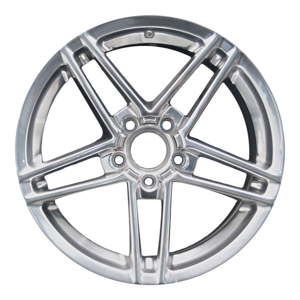 2007 chevrolet corvette wheel 18 polished aluminum 5 lug w5090p 5