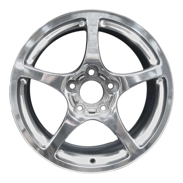 2002 chevrolet corvette wheel 17 polished aluminum 5 lug w5102p 3