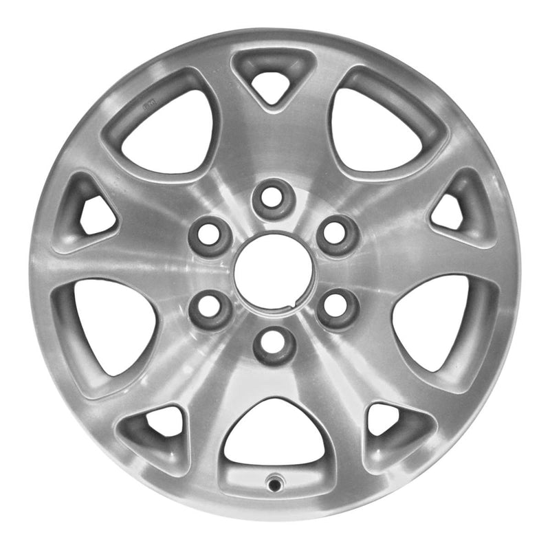 2004 chevrolet suburban wheel 17 machined silver aluminum 6 lug w5117ms 2