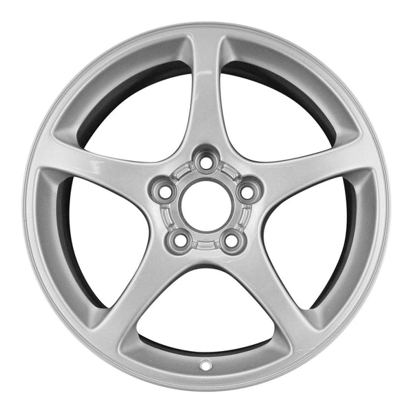 2000 chevrolet corvette wheel 18 silver aluminum 5 lug w5122s 1