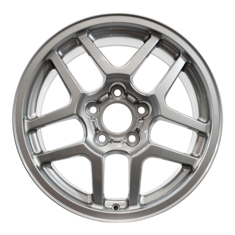 2002 chevrolet corvette wheel 17 silver aluminum 5 lug w5123s 2