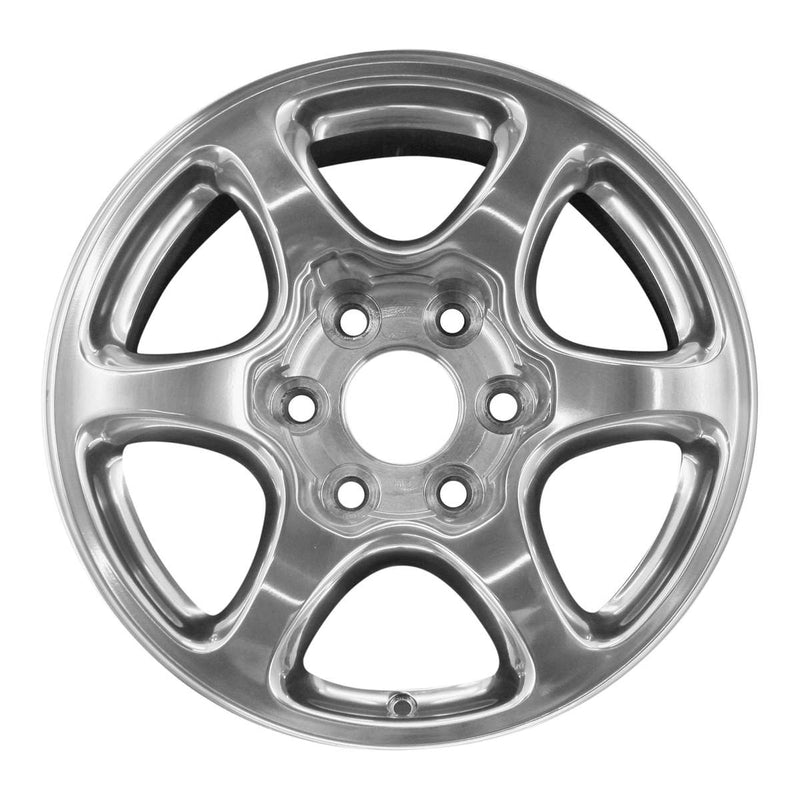 2001 gmc sierra wheel 17 polished aluminum 6 lug w5132p 8