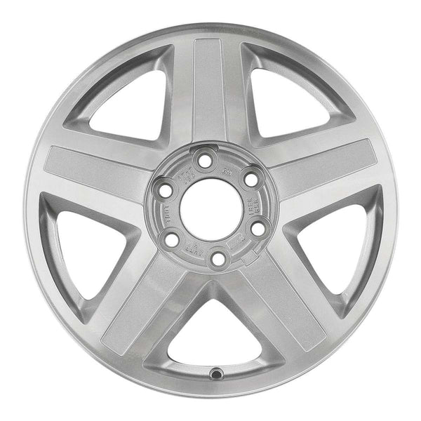 2003 isuzu ascender wheel 17 machined silver aluminum 6 lug w5142ms 5