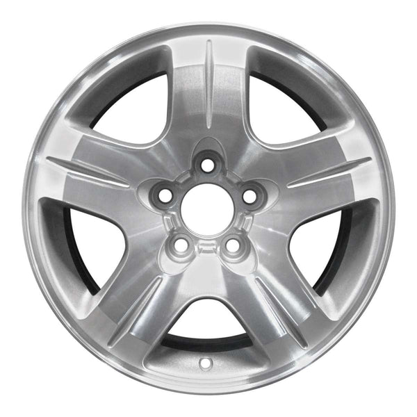 2005 chevrolet malibu wheel 16 machined silver aluminum 5 lug w5175ms 2