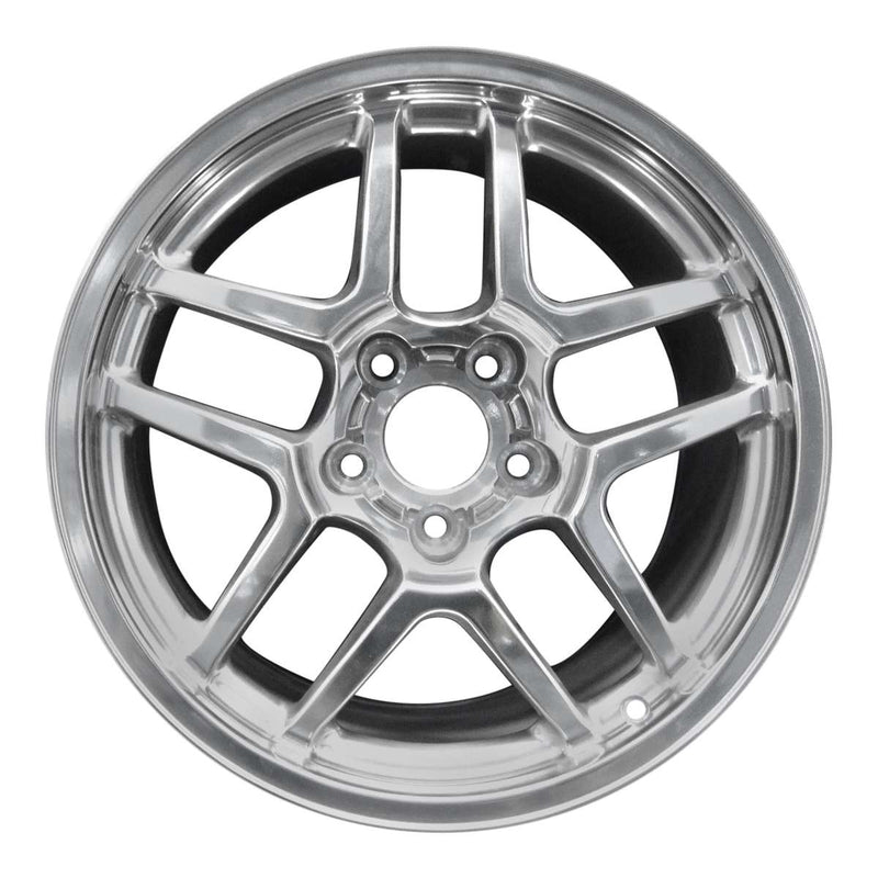 2004 chevrolet corvette wheel 18 polished aluminum 5 lug w5177p 1