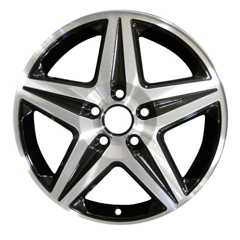 2005 chevrolet impala wheel 17 machined black aluminum 5 lug w5187mb 2