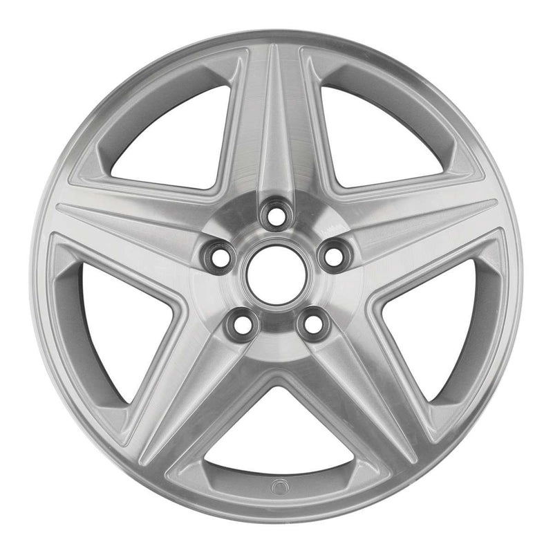 2005 chevrolet impala wheel 17 machined silver aluminum 5 lug w5187ms 4