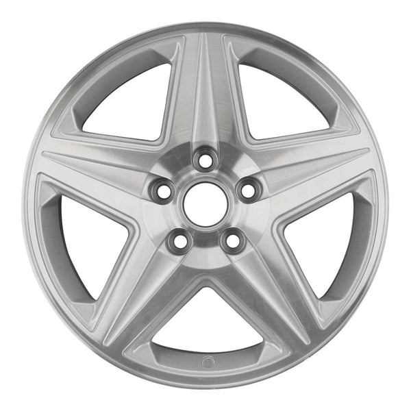 2004 chevrolet impala wheel 17 machined silver aluminum 5 lug w5187ms 3