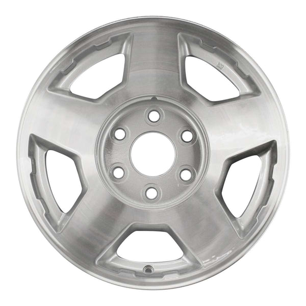 2004 chevrolet suburban wheel 17 machined silver aluminum 6 lug w5196ms 6