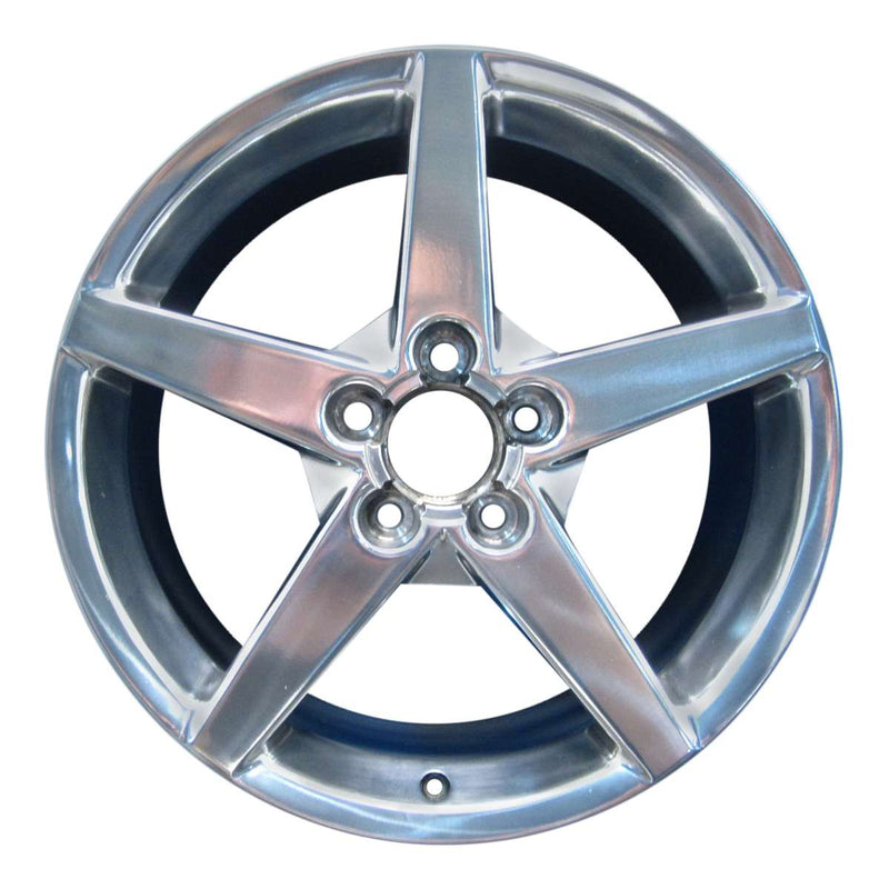 2007 chevrolet corvette wheel 19 polished aluminum 5 lug w5210p 3