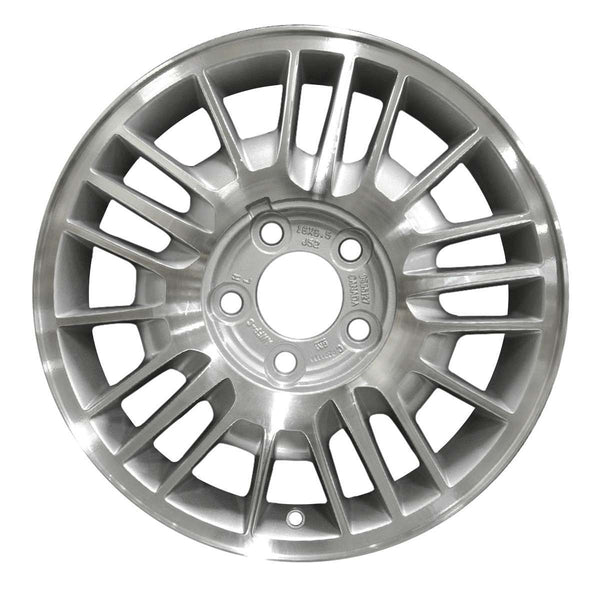 2002 chevrolet impala wheel 16 machined silver aluminum 5 lug w5245ms 1