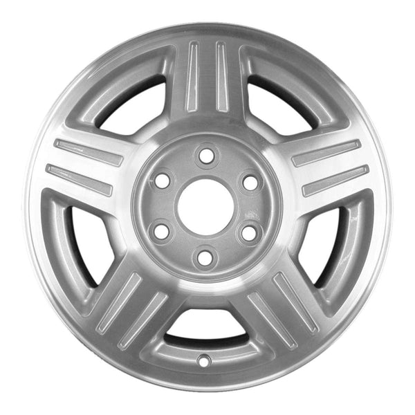 2011 chevrolet silverado wheel 17 machined silver aluminum 6 lug w5294ms 17