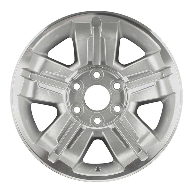 2002 chevrolet silverado wheel 18 machined silver aluminum 6 lug w5300ms 58