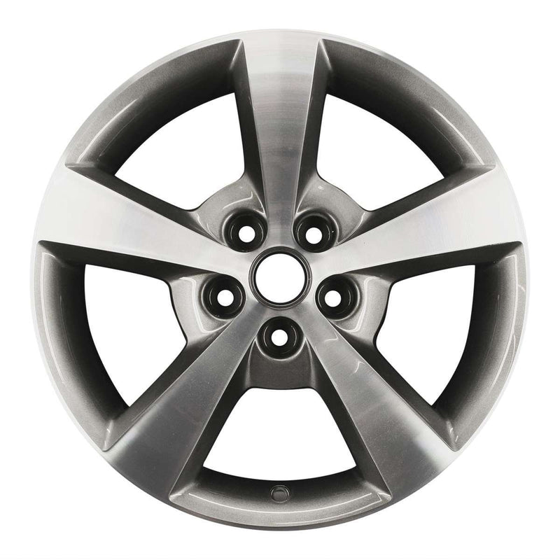 2010 chevrolet malibu wheel 17 machined charcoal aluminum 5 lug w5334mc 3