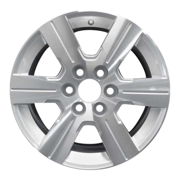 2010 chevrolet traverse wheel 18 machined silver aluminum 6 lug w5408ms 2