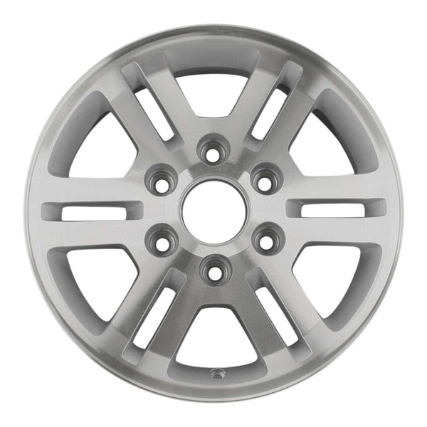 2012 gmc canyon wheel 16 machined silver aluminum 6 lug w5423ms 8