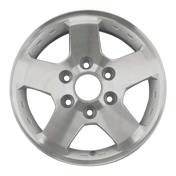 2010 gmc canyon wheel 16 machined silver aluminum 6 lug w5425ms 6