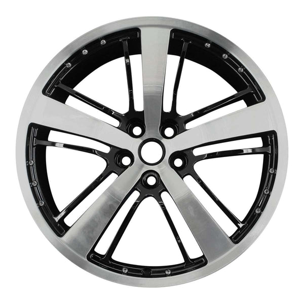 2012 chevrolet camaro wheel 21 machined black aluminum 5 lug w5468mb 8