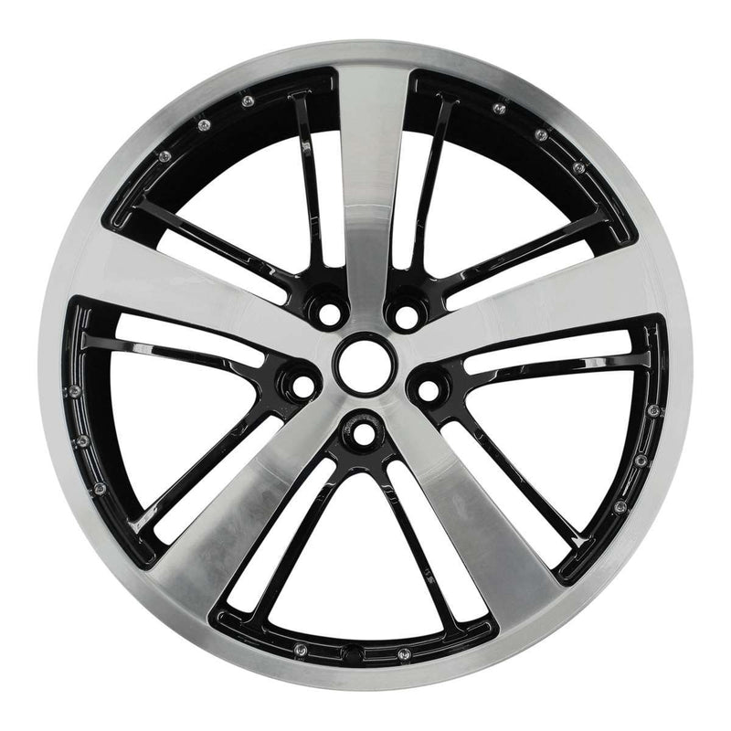 2011 chevrolet camaro wheel 21 machined black aluminum 5 lug w5468mb 7