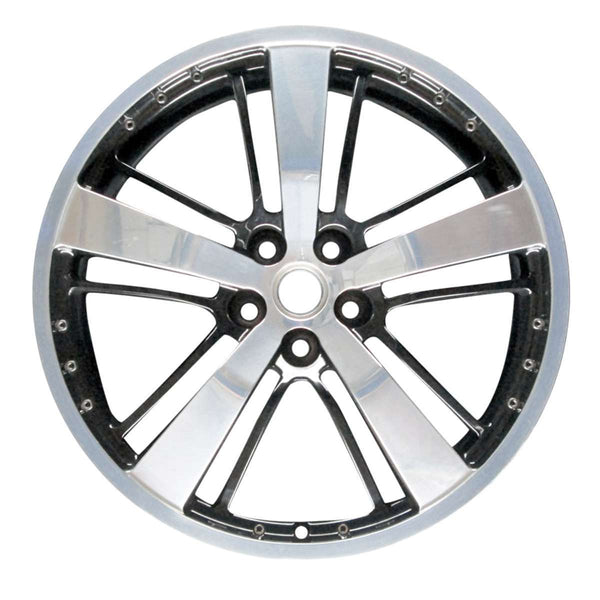 2012 chevrolet camaro wheel 21 polished black aluminum 5 lug w5469pb 3