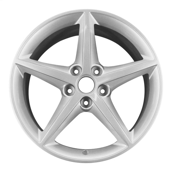 2011 chevrolet corvette wheel 18 silver aluminum 5 lug w5486s 1