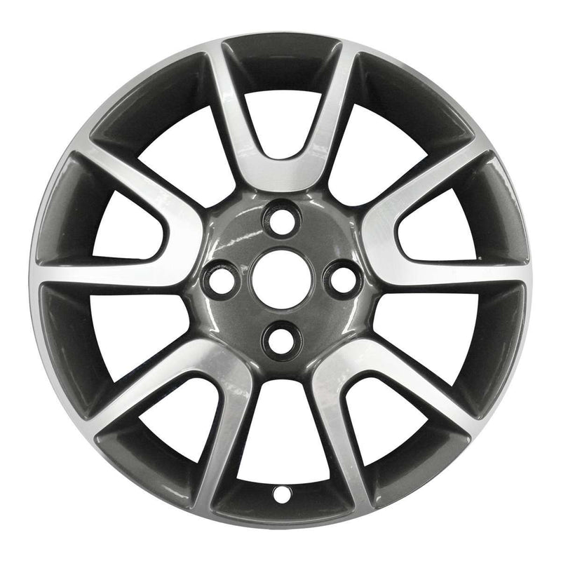 2013 chevrolet spark wheel 15 machined charcoal aluminum 4 lug w5557mc 1