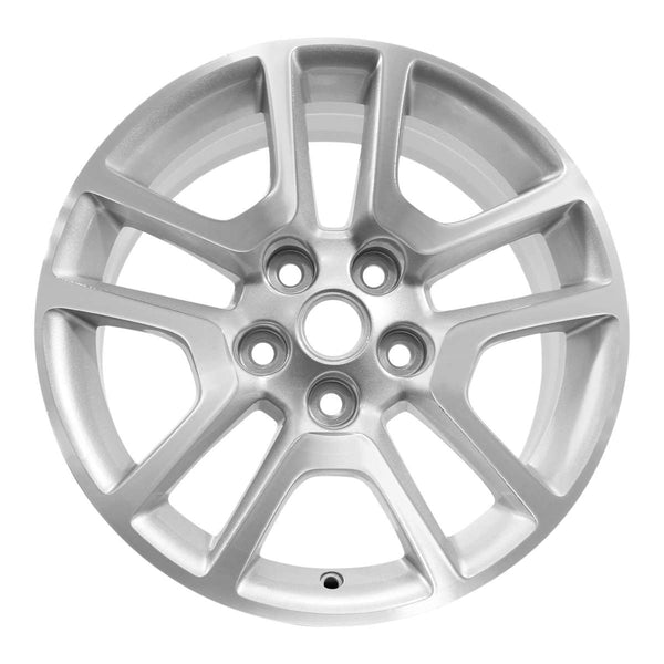 2015 chevrolet malibu wheel 17 machined silver aluminum 5 lug w5559ms 3