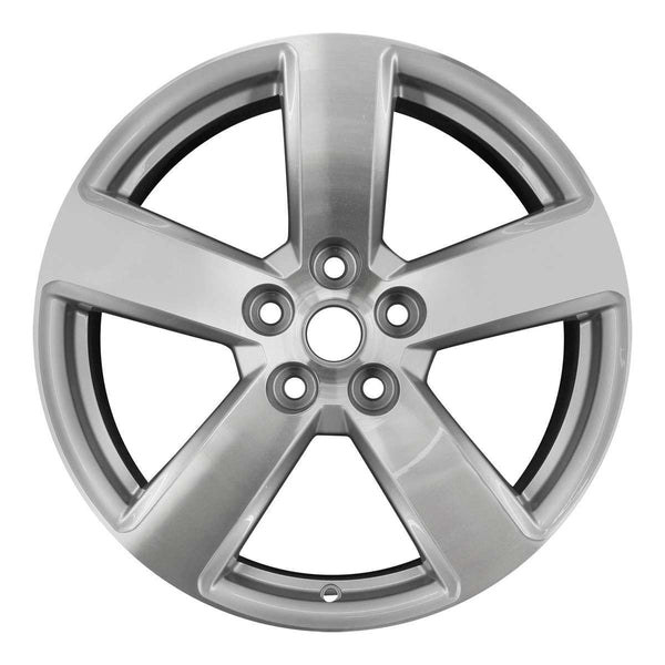 2013 chevrolet malibu wheel 19 machined silver aluminum 5 lug w5562ms 1