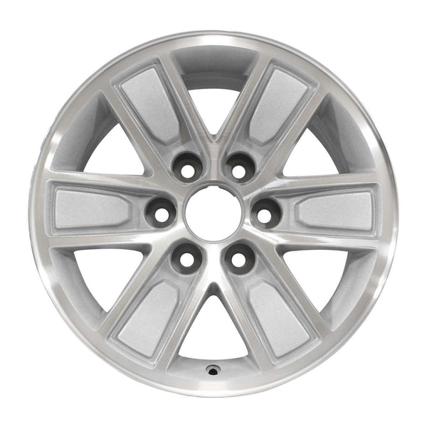 2015 gmc sierra wheel 17 machined silver aluminum 6 lug w5654ms 2