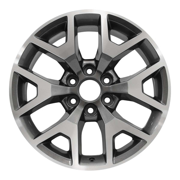 2014 gmc sierra wheel 20 machined charcoal aluminum 6 lug w5658mc 1