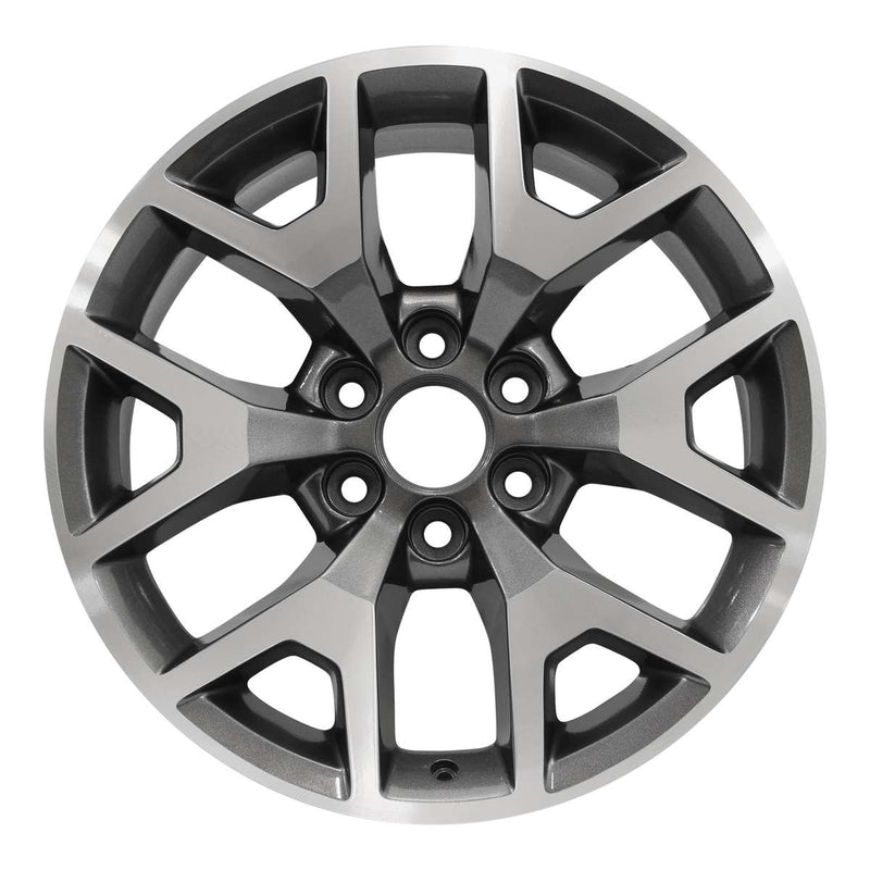 2016 gmc sierra wheel 20 machined charcoal aluminum 6 lug w5658mc 3