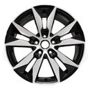 2017 chevrolet malibu wheel 18 machined black aluminum 5 lug rw5716mb 2
