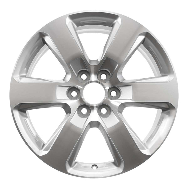 2017 chevrolet traverse wheel 20 machined silver aluminum 6 lug rw5769ms 2