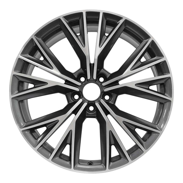 2015 audi a7 wheel 20 machined charcoal aluminum 5 lug w58983mc 1