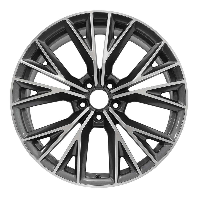 2016 audi a7 wheel 20 machined charcoal aluminum 5 lug w58983mc 2