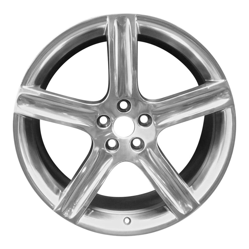 2009 jaguar xj wheel 20 polished aluminum 5 lug w59813p 6