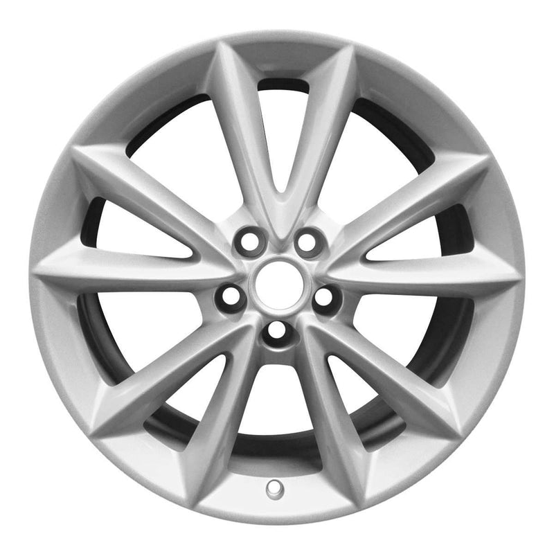 2012 jaguar xk wheel 19 silver aluminum 5 lug w59857s 3