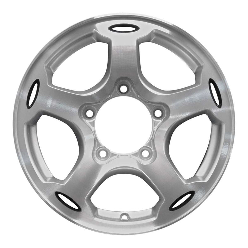 1999 chevrolet sunrunner wheel 15 machined silver aluminum 5 lug w60176ms 4