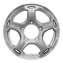 2000 chevrolet tracker wheel 15 machined silver aluminum 5 lug w60176ms 2