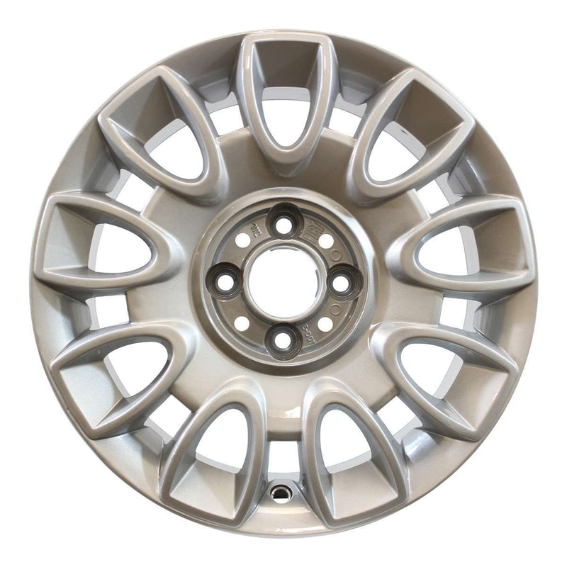 2015 fiat 500 wheel 15 silver aluminum 4 lug w61661s 4