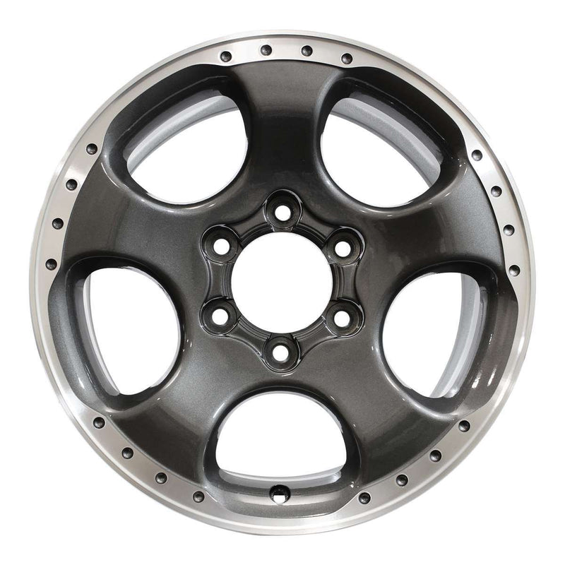 2003 nissan xterra wheel 17 machined charcoal aluminum 6 lug w62442mc 2