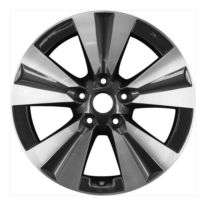 2014 nissan leaf wheel 17 machined charcoal aluminum 5 lug w62608mc 2