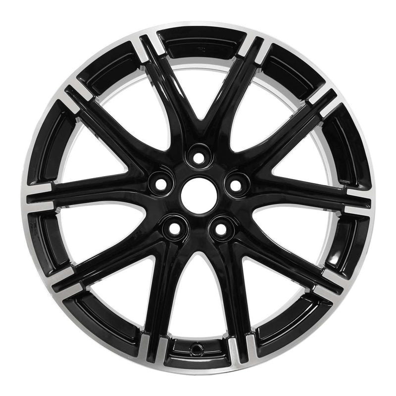 2015 nissan juke wheel 18 metallic machined black aluminum 5 lug w62614mb 3