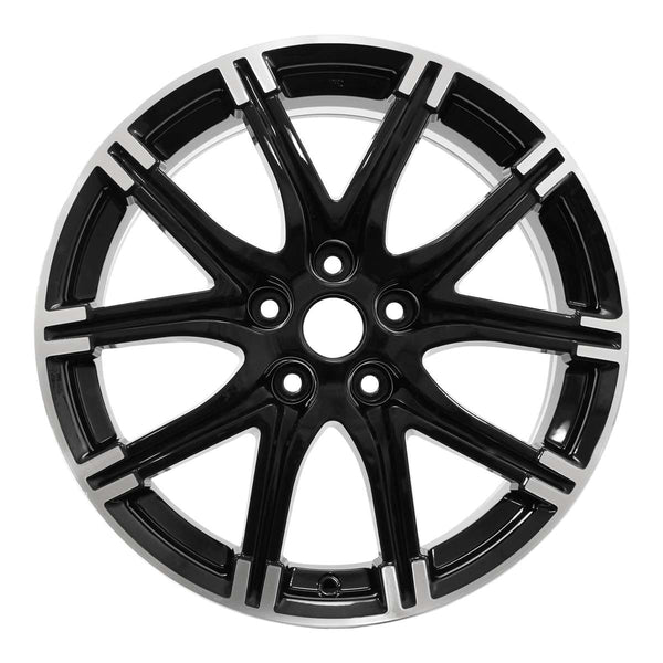 2013 nissan juke wheel 18 metallic machined black aluminum 5 lug w62614mb 1