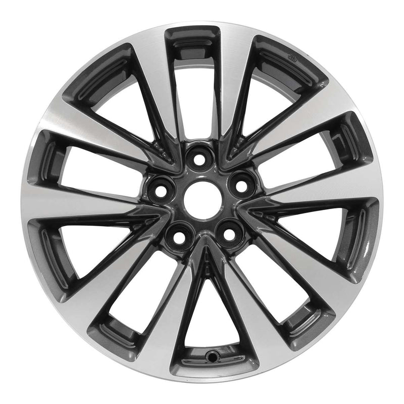 2017 nissan altima wheel 17 machined charcoal aluminum 5 lug w62719mc 2