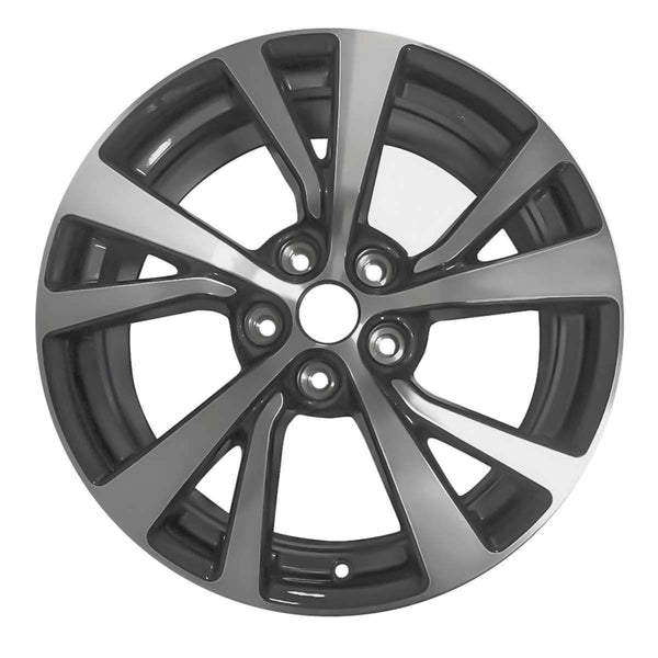 2016 nissan maxima wheel 18 machined charcoal aluminum 5 lug rw62721mc 1