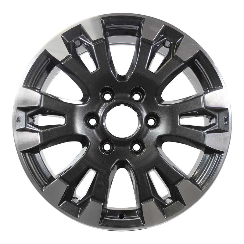 2021 nissan titan wheel 18 machined charcoal aluminum 6 lug w62726mc 6