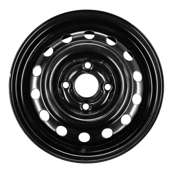 1996 honda del wheel 13 black steel 4 lug w63725b 5