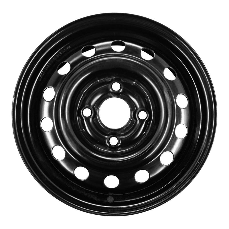 1996 honda del wheel 13 black steel 4 lug w63725b 5