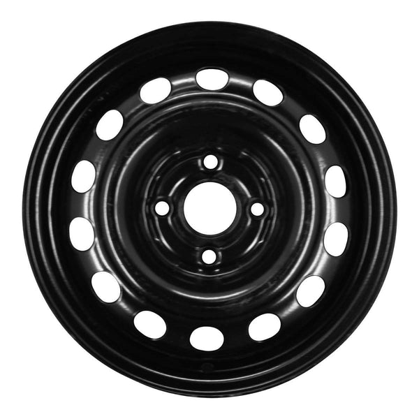 1998 honda civic wheel 14 black steel 4 lug w63727b 7